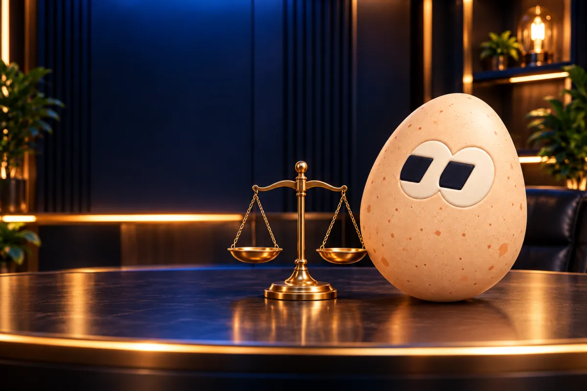 The FOMOEgg egg in the studio, illustrating: Are community takeovers legal?