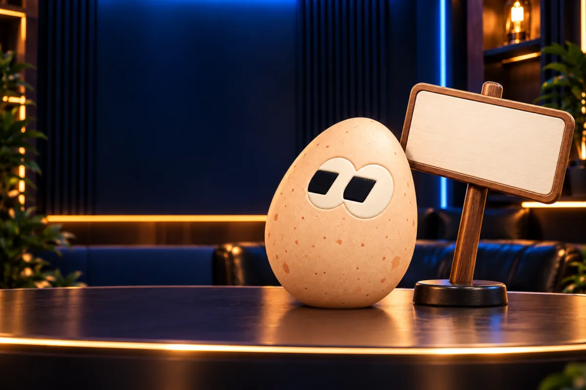 The FOMOEgg egg in the studio, illustrating: Do community takeovers work?