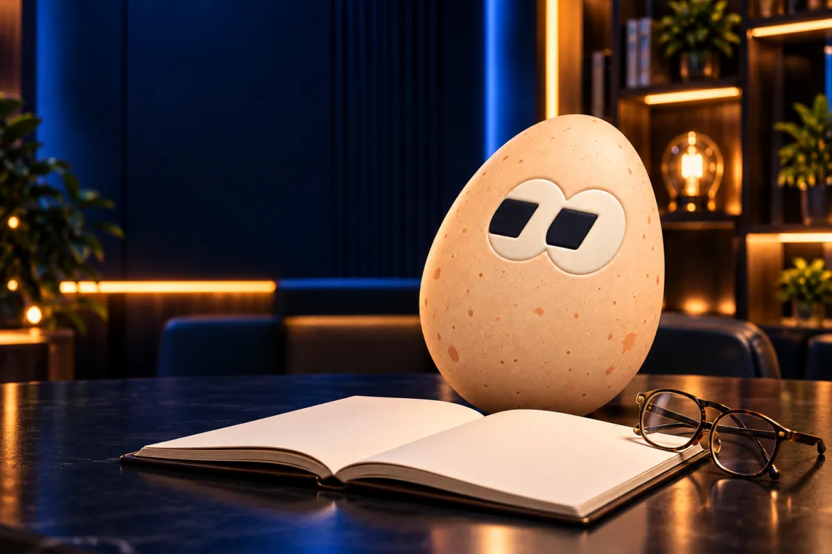 The FOMOEgg egg in the studio, illustrating: How can a beginner read a smart contract?