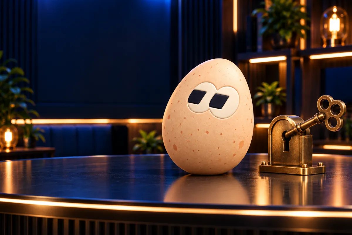 The FOMOEgg egg in the studio, illustrating: How do I revoke token approvals?