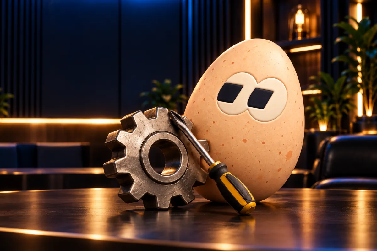 The FOMOEgg egg in the studio, illustrating: Why did my crypto swap fail?