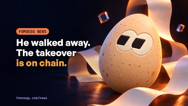 A memecoin's developer walked away. The takeover is on chain.